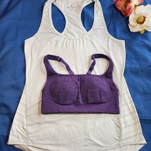 Athleta tank top and sports bra "S"